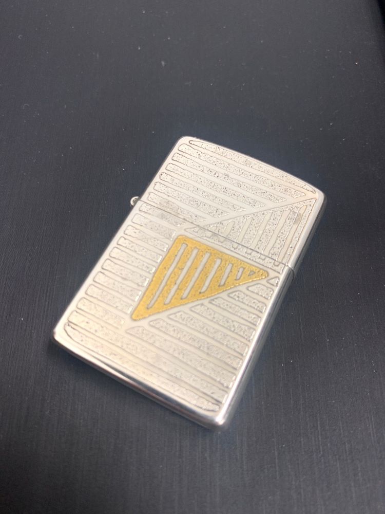 ZIPPO ジッポー 両面加デザイン 幾何学模様 BRADFORD 1982年製 お